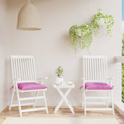 Stoelkussens 2 st 50x50x7 cm roze