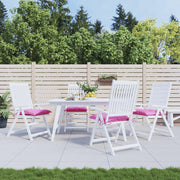 Stoelkussens 4 st 50x50x7 cm roze oxford stof