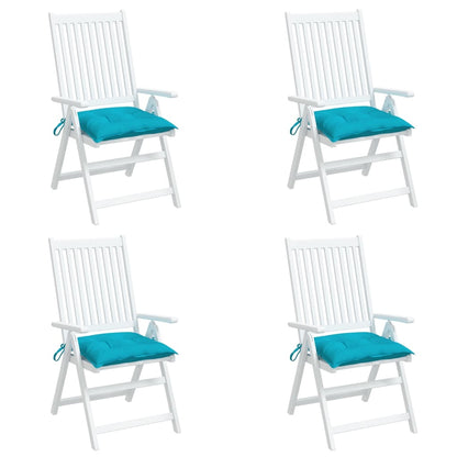 Stoelkussens Stof Turquoise 4 50 x 50 x 7 cm