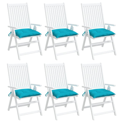 Stoelkussens Stof Turquoise 6 50 x 50 x 7 cm