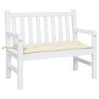 Tuinbankkussen 100x50x7 cm oxford stof crèmekleurig