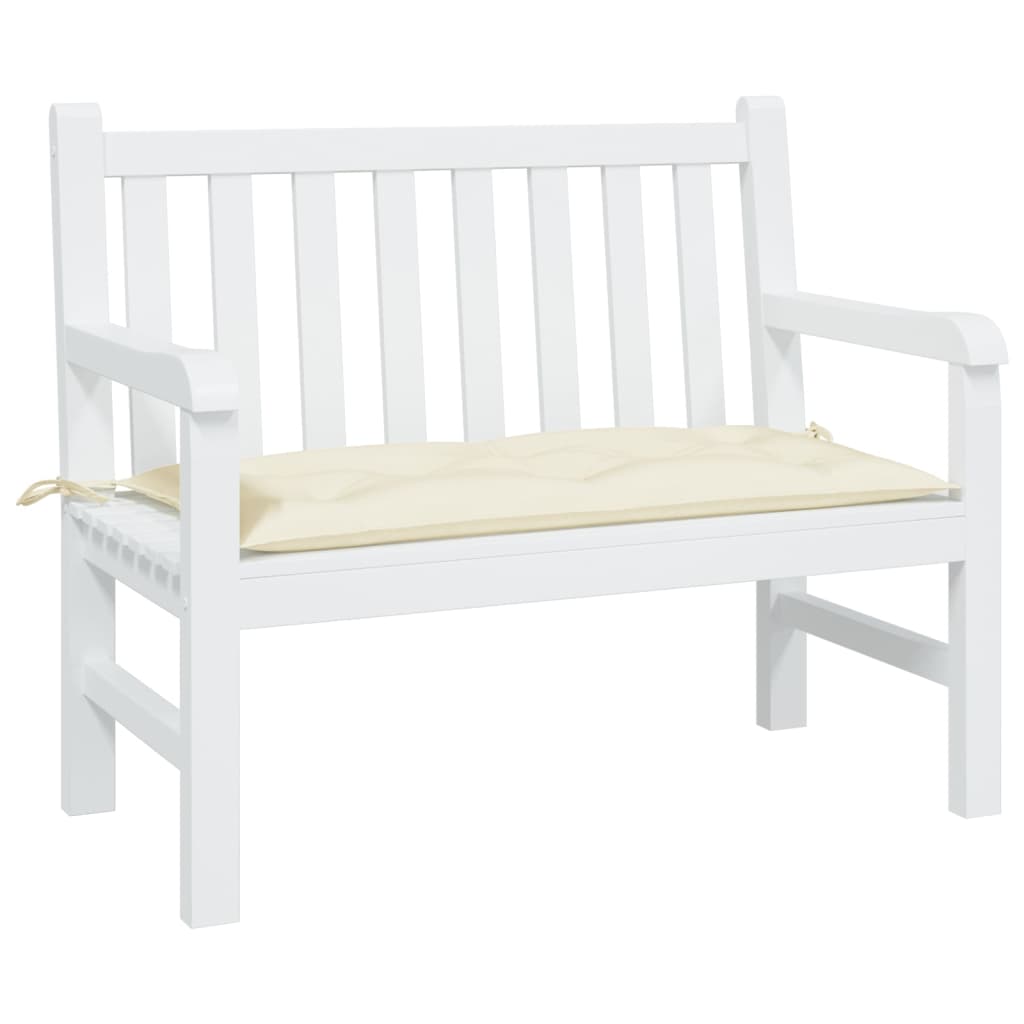 Tuinbankkussen Oxford Stof Kleurig 100 x 50 x 7 cm Crème