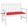 Tuinbankkussen 100x50x7 cm oxford stof rood