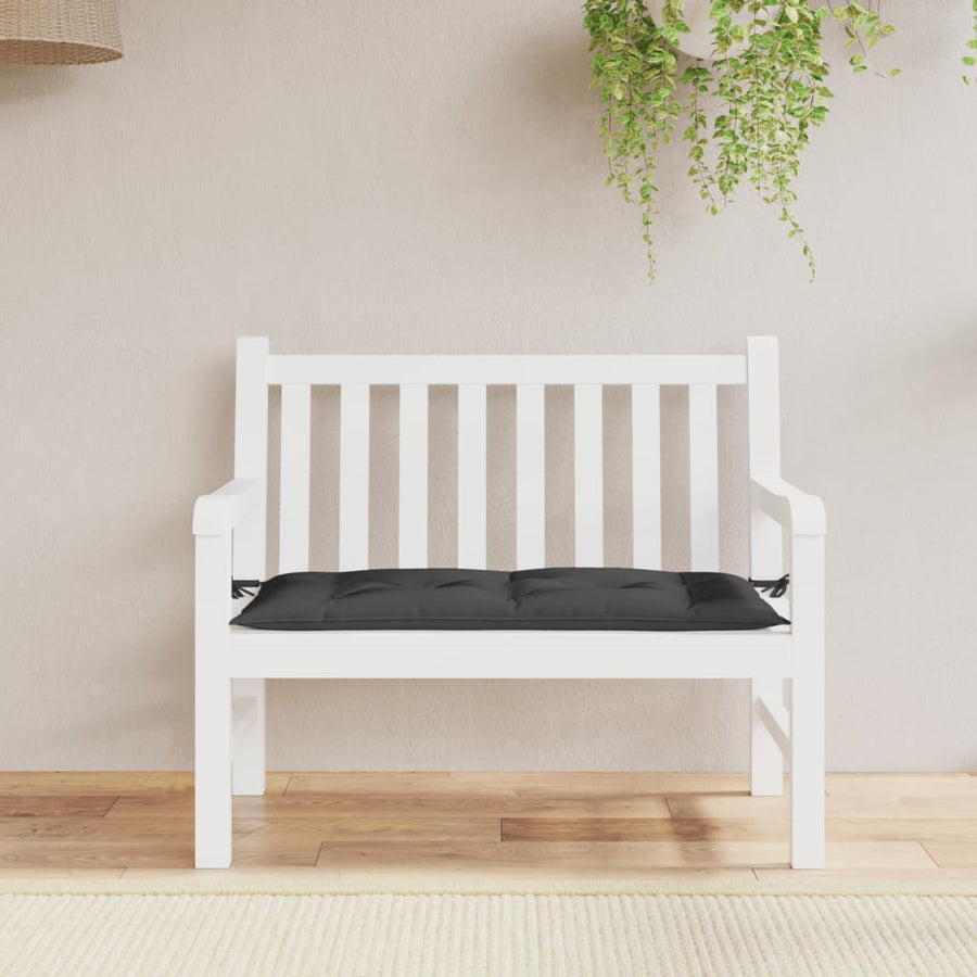 Tuinbankkussen 100x50x7 cm oxford stof zwart
