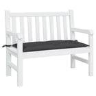 Tuinbankkussen 100x50x7 cm zwart oxford stof