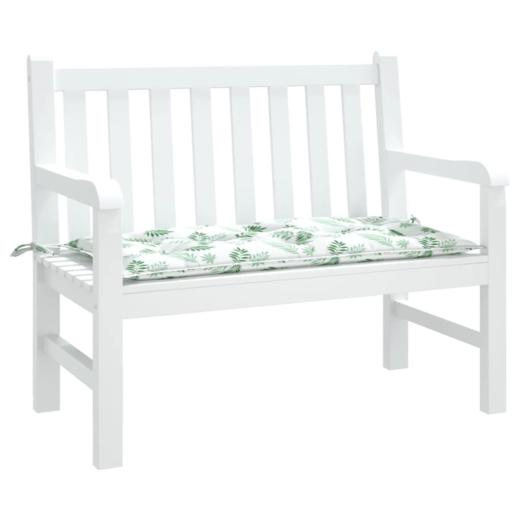 Tuinbankkussen 100x50x7 cm oxford stof bladpatroon