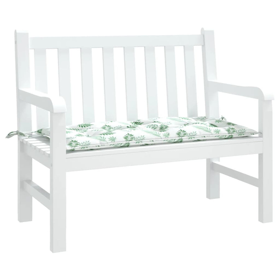 Tuinbankkussen 100x50x7 cm oxford stof bladpatroon