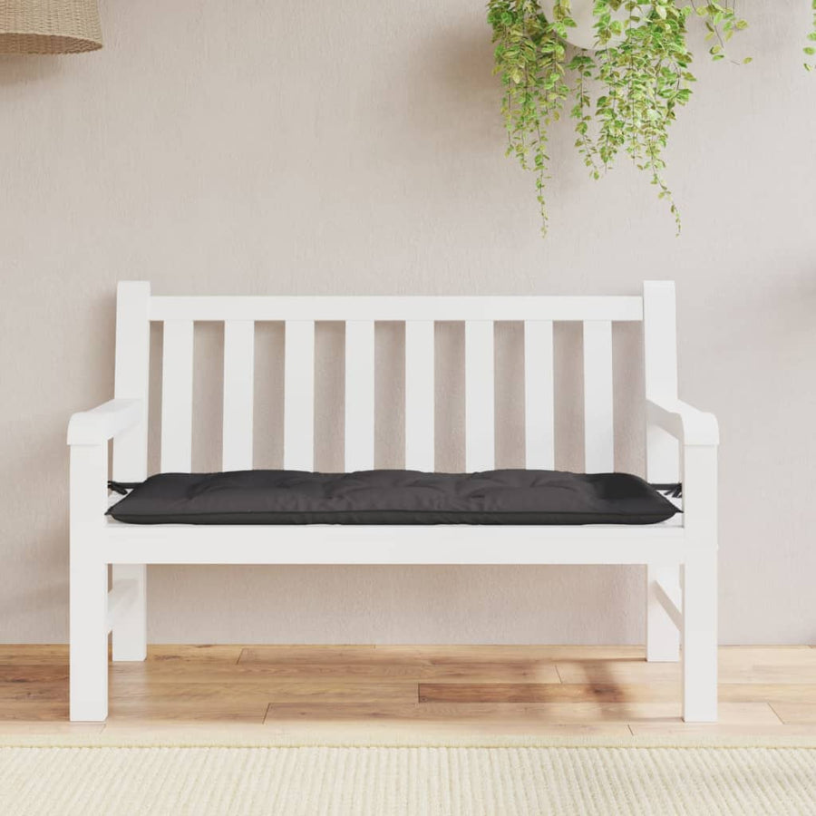 Tuinbankkussen 120x50x7 cm oxford stof antracietkleurig