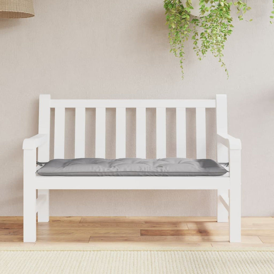 Tuinbankkussen 120x50x7 cm oxford stof grijs