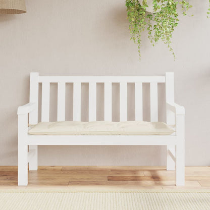 Tuinbankkussen Oxford Stof Kleurig 120 x 50 x 7 cm Crème