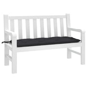 Tuinbankkussen 120x50x7 cm zwart oxford stof