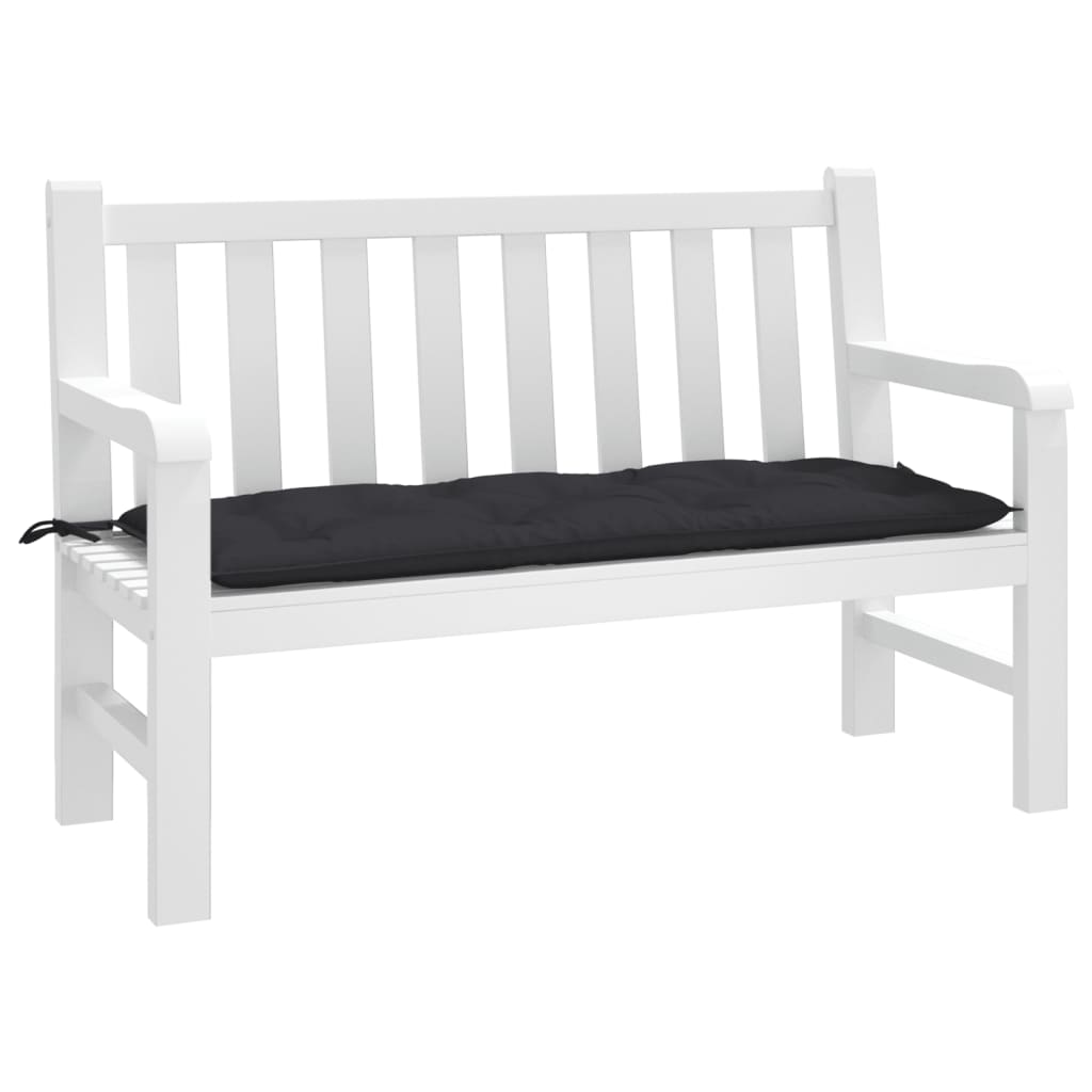 Tuinbankkussen 120X50X7 Cm Oxford Stof Zwart