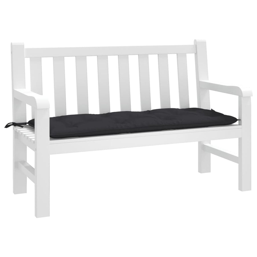 Tuinbankkussen 120X50X7 Cm Oxford Stof Zwart
