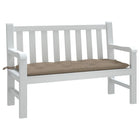 Tuinbankkussen 120x50x7 cm taupe Oxford stof