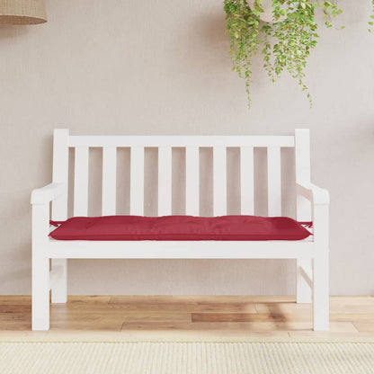 Tuinbankkussen 120x50x7 cm oxford stof wijnrood