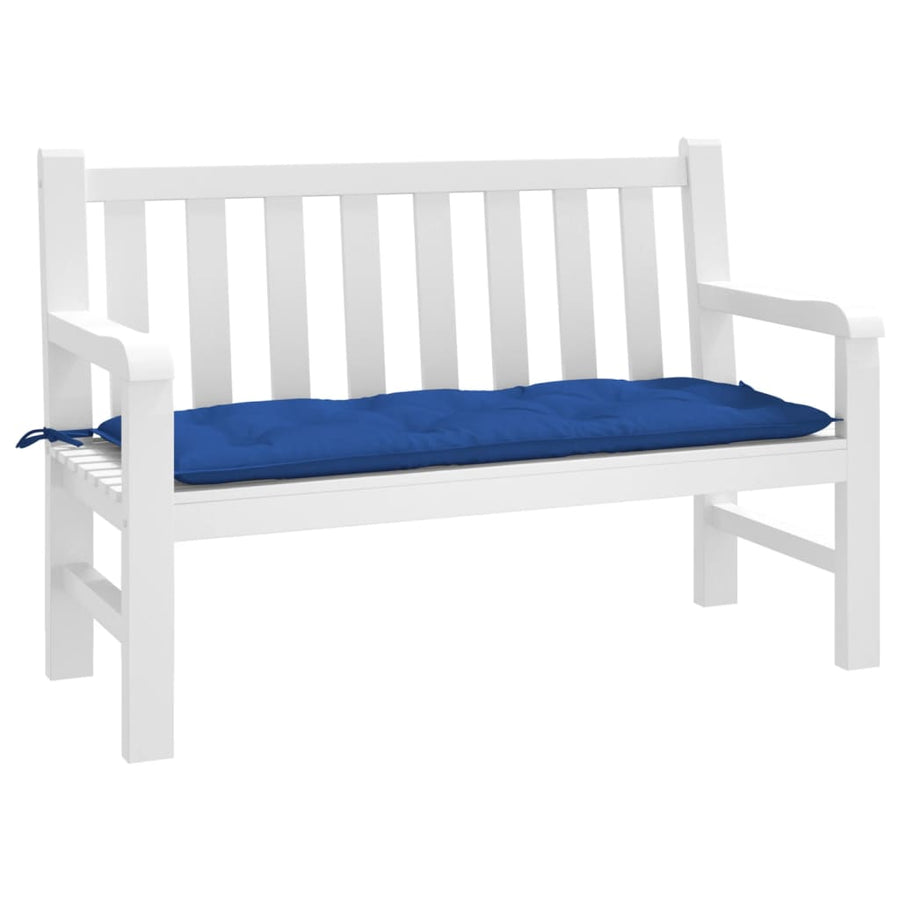 Tuinbankkussen 120x50x7 cm oxford stof blauw