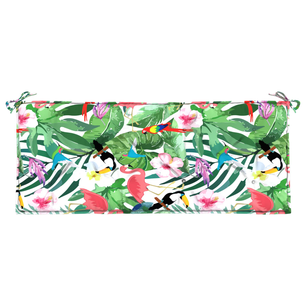 Tuinbankkussen Stof Meerkleurig 120 x 50 x 7 cm Groen en roze