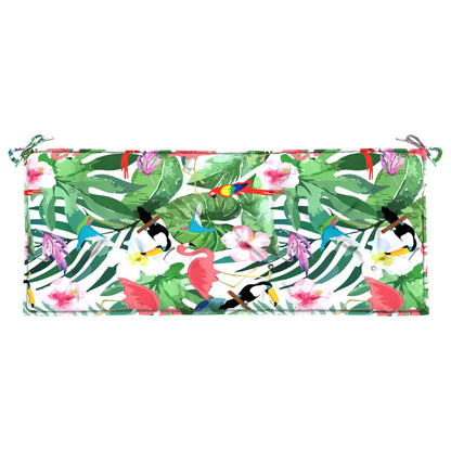 Tuinbankkussen Stof Meerkleurig 120 x 50 x 7 cm Groen en roze