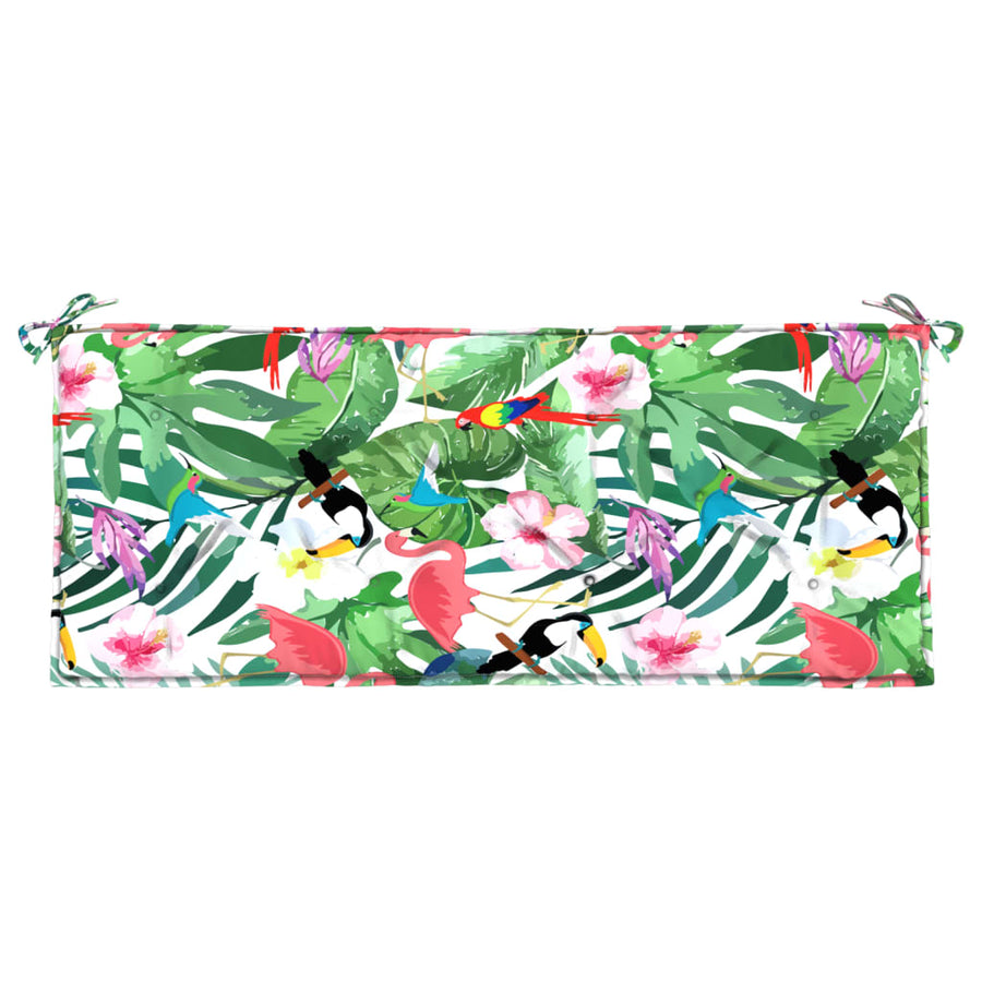 Tuinbankkussen Stof Meerkleurig 120 x 50 x 7 cm Groen en roze