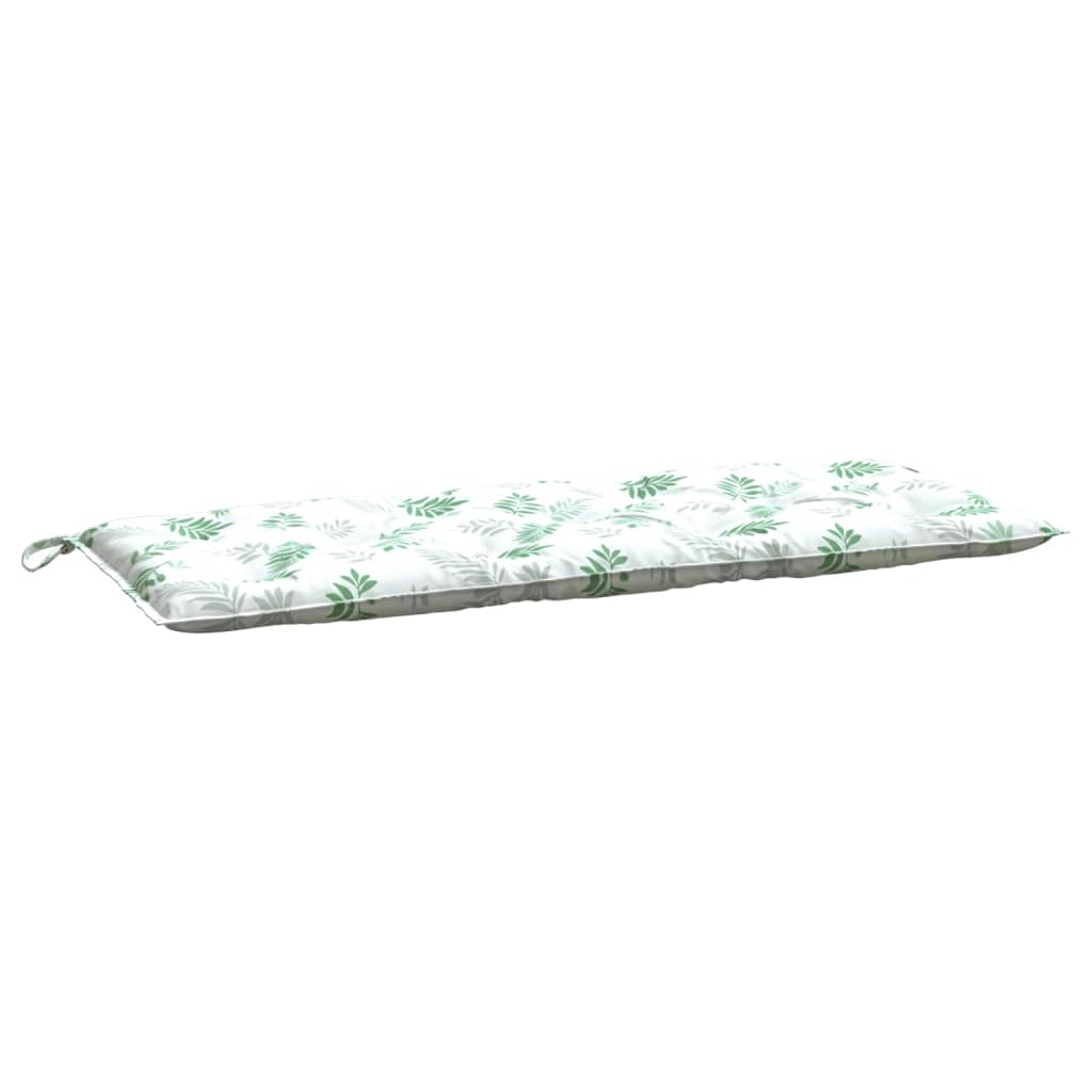 Tuinbankkussen Bladpatroon Stof 120 x 50 x 7 cm