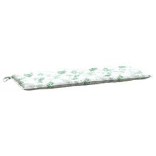 Tuinbankkussen Bladpatroon Stof 120 x 50 x 7 cm