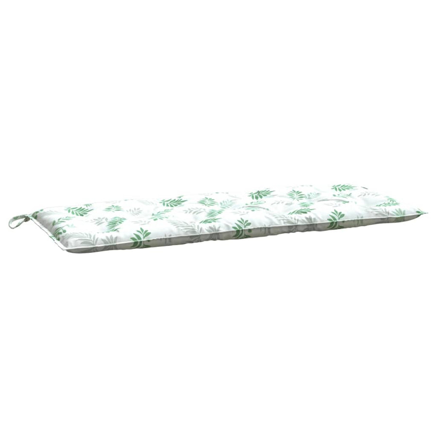 Tuinbankkussen Bladpatroon Stof 120 x 50 x 7 cm