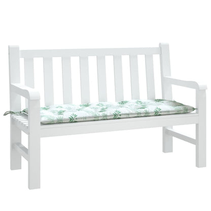 Tuinbankkussen Bladpatroon Stof 120 x 50 x 7 cm