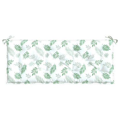 Tuinbankkussen Bladpatroon Stof 120 x 50 x 7 cm