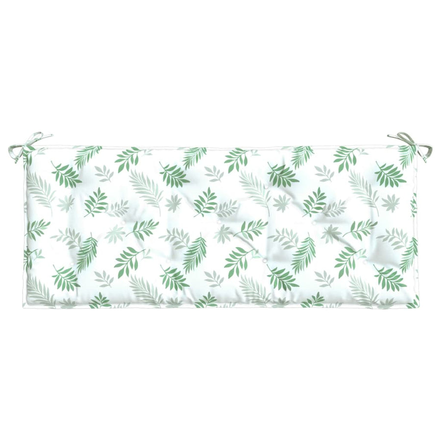 Tuinbankkussen Bladpatroon Stof 120 x 50 x 7 cm