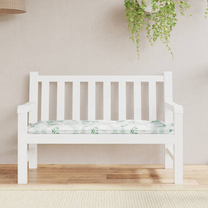 Tuinbankkussen Bladpatroon Stof 120 x 50 x 7 cm