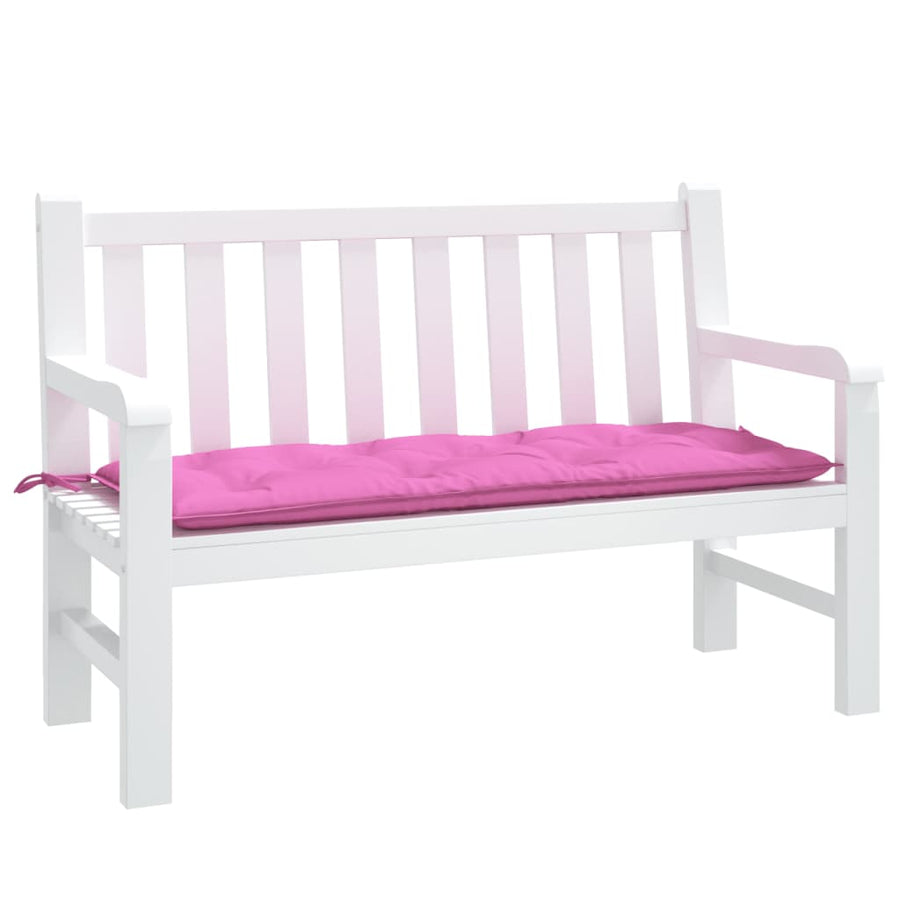Tuinbankkussen Stof 120 x 50 x 7 cm Roze