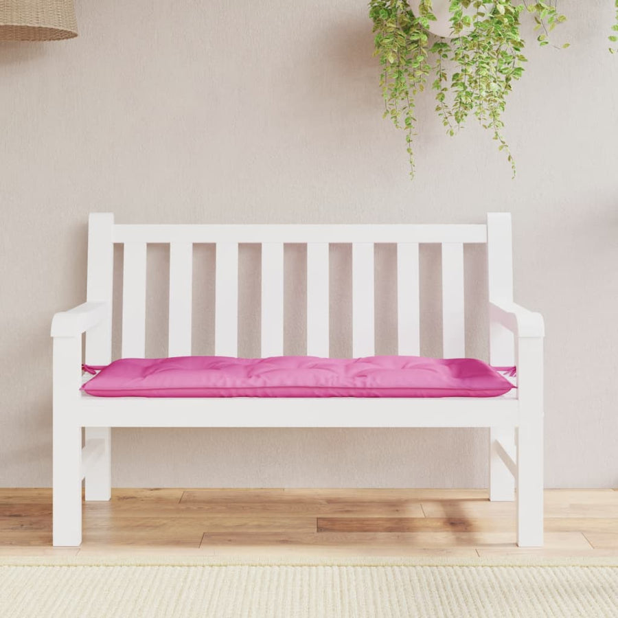 Tuinbankkussen Stof 120 x 50 x 7 cm Roze