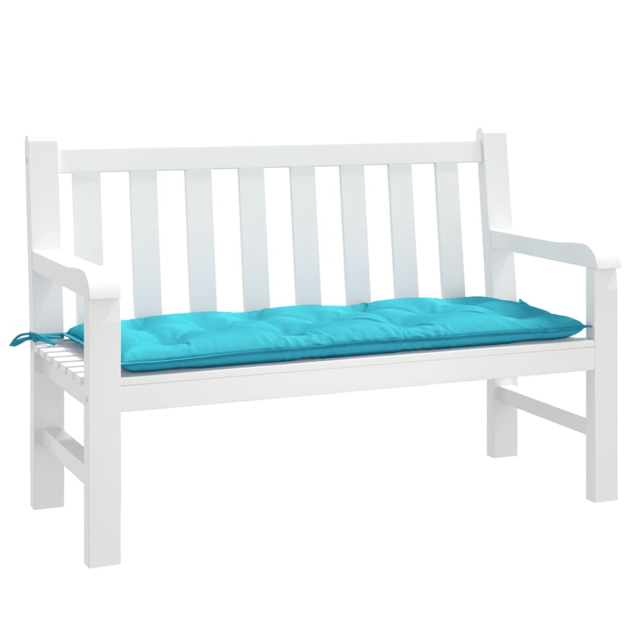 Tuinbankkussen Stof 120 x 50 x 7 cm Turquoise