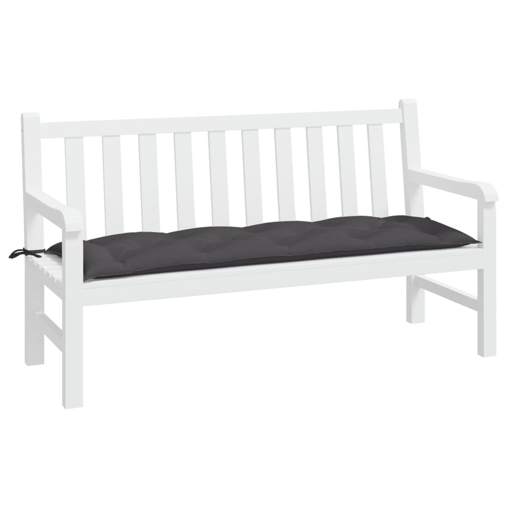Tuinbankkussen 150x50x7 cm oxford stof antracietkleurig