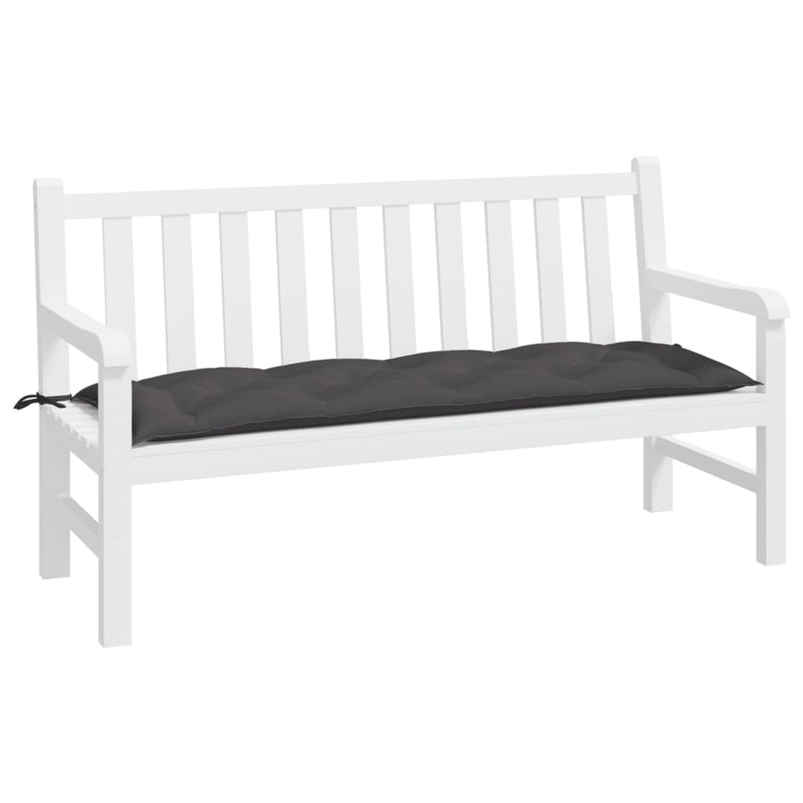 Tuinbankkussen 150x50x7 cm oxford stof antracietkleurig