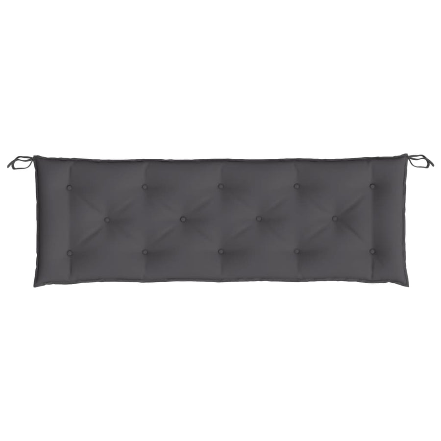 Tuinbankkussen 150x50x7 cm oxford stof antracietkleurig
