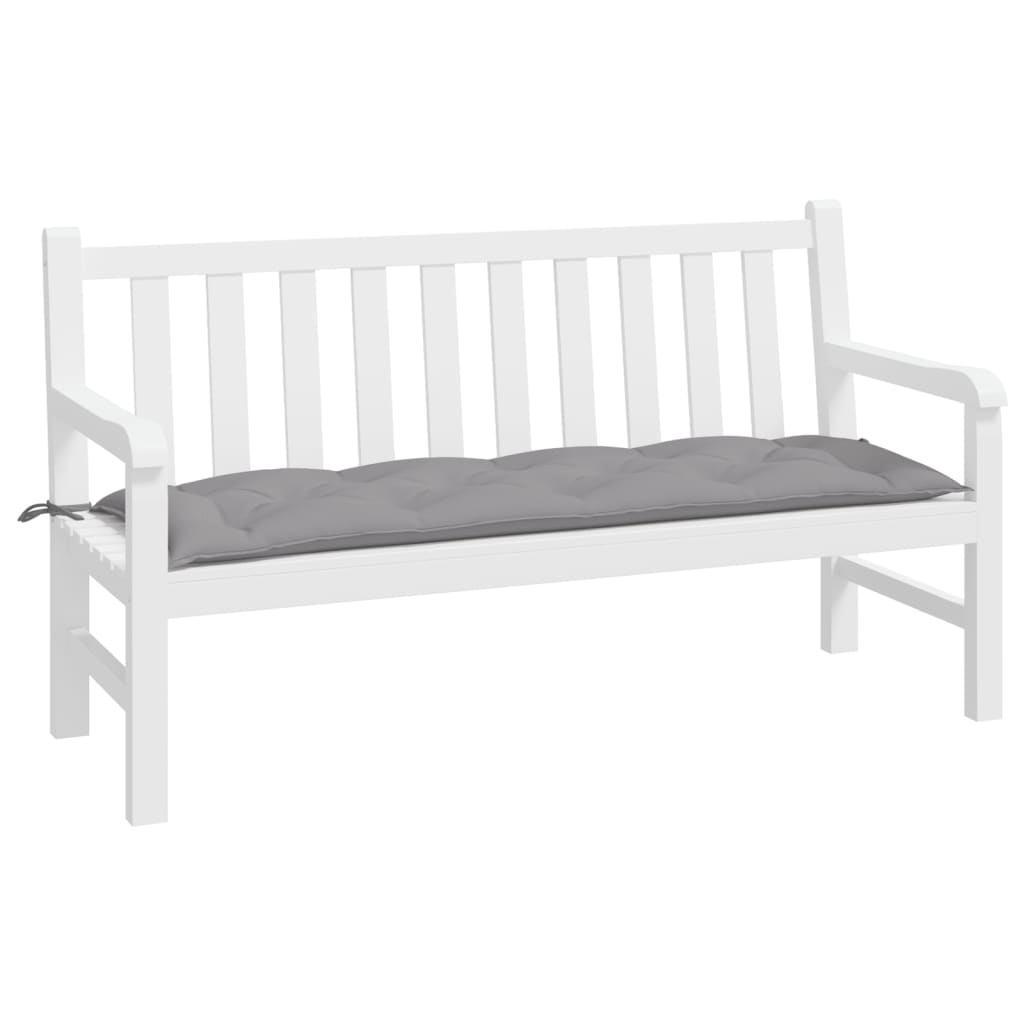 Tuinbankkussen 150x50x7 cm oxford stof grijs