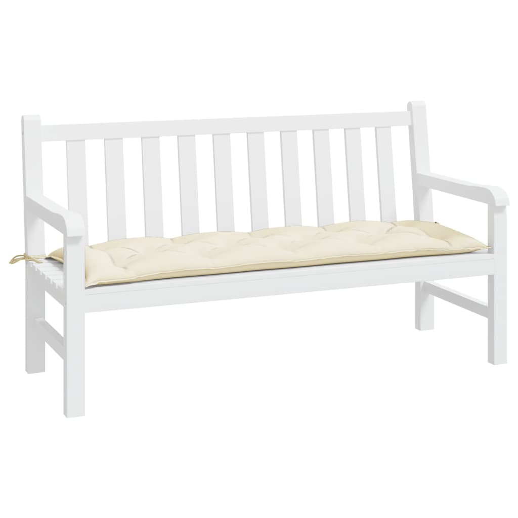 Tuinbankkussen Oxford Stof Kleurig 150 x 50 x 7 cm Crème