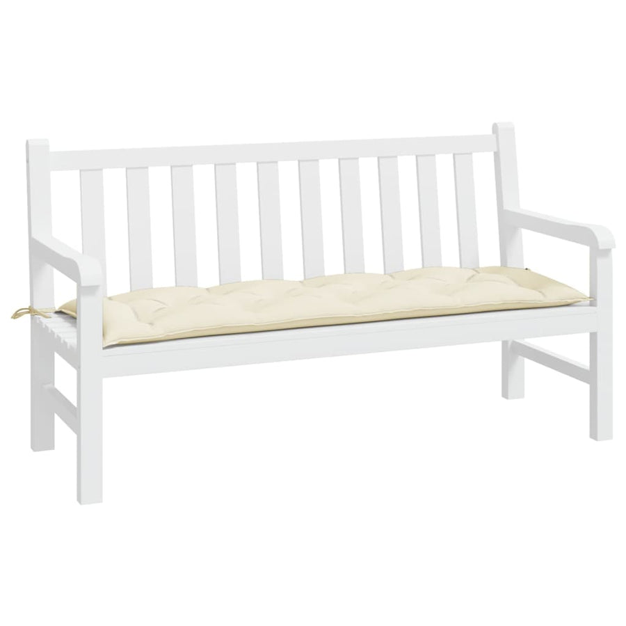 Tuinbankkussen Oxford Stof Kleurig 150 x 50 x 7 cm Crème
