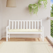 Tuinbankkussen 150x50x7 cm crème oxford stof