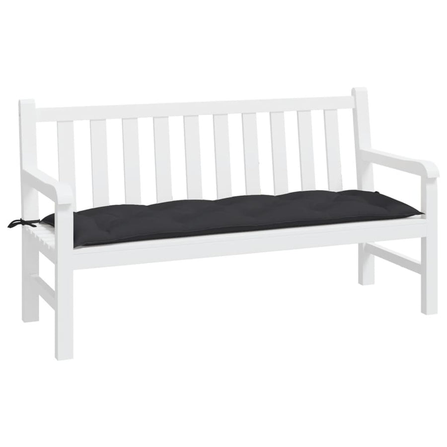 Tuinbankkussen 150X50X7 Cm Oxford Stof Zwart Groen
