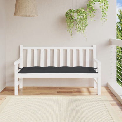Tuinbankkussen 150X50X7 Cm Oxford Stof Zwart Groen