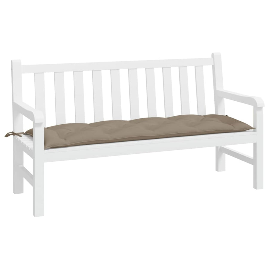 Tuinbankkussen 150x50x7 cm oxford stof taupe