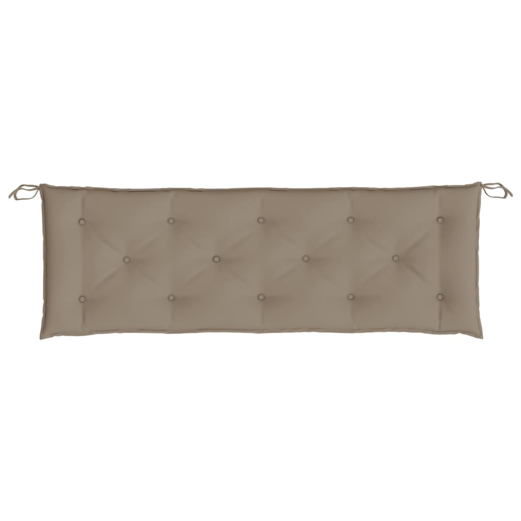 Tuinbankkussen 150x50x7 cm oxford stof taupe