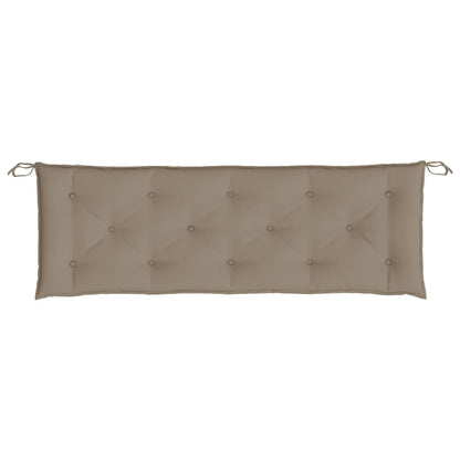 Tuinbankkussen 150x50x7 cm oxford stof taupe