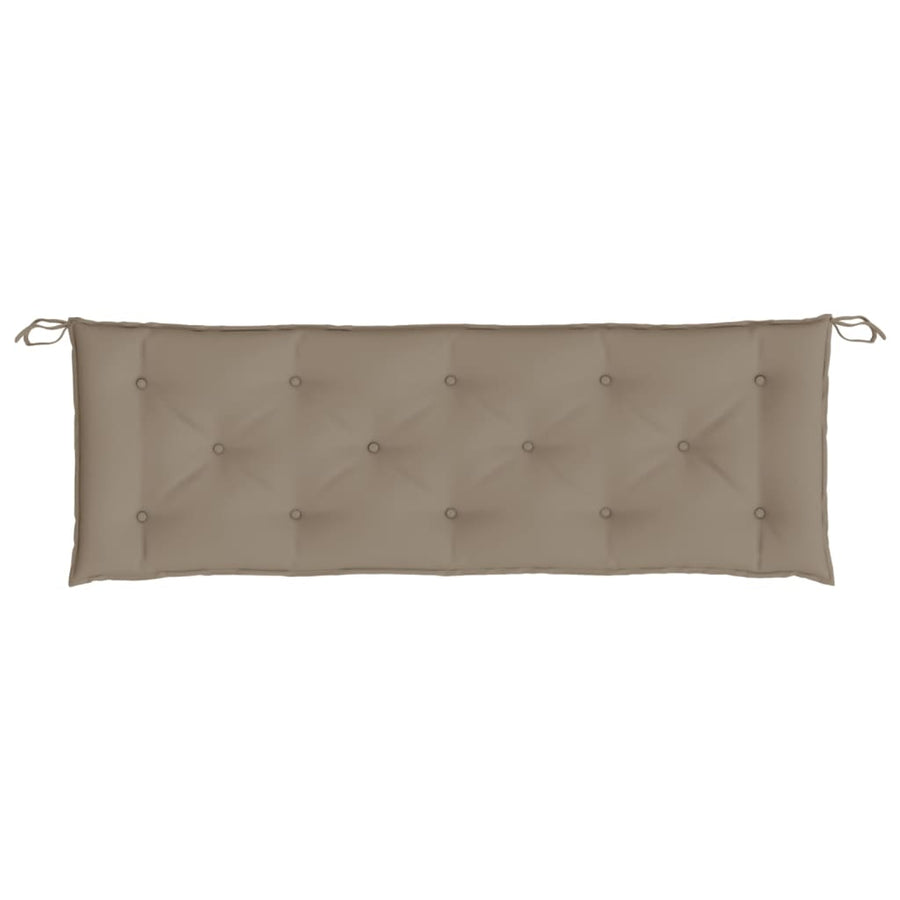 Tuinbankkussen 150x50x7 cm oxford stof taupe