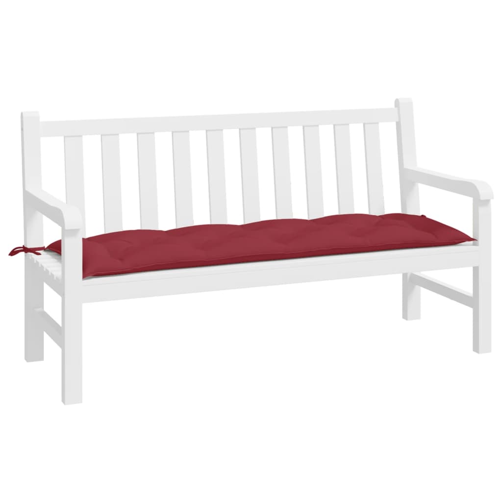Tuinbankkussen 150x50x7 cm oxford stof wijnrood