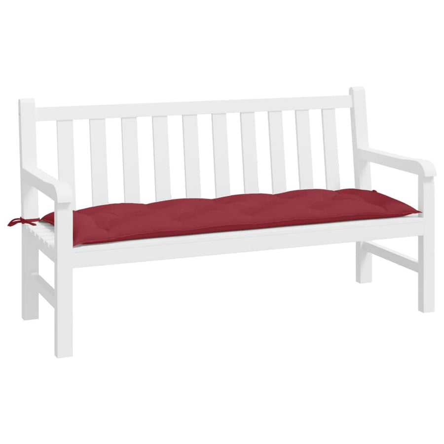 Tuinbankkussen 150x50x7 cm oxford stof wijnrood