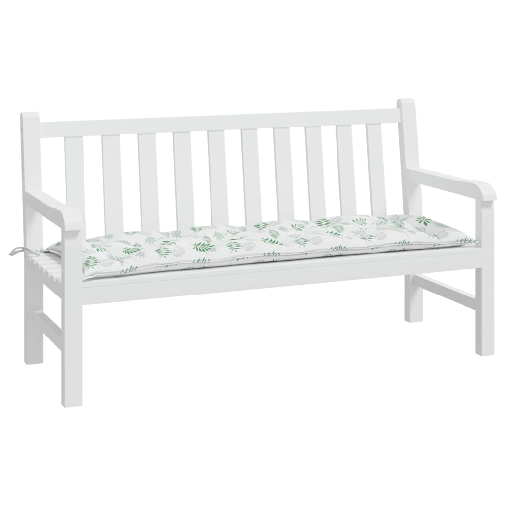 Tuinbankkussen Oxford Stof Bladpatroon 150 x 50 x 7 cm