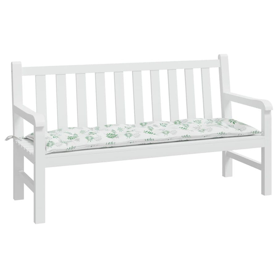 Tuinbankkussen Oxford Stof Bladpatroon 150 x 50 x 7 cm